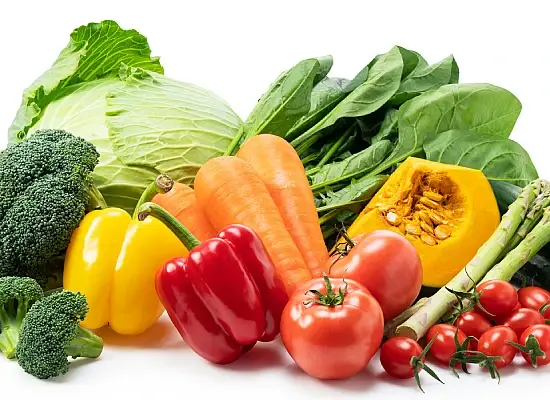 Misc. Vegetables on a white background