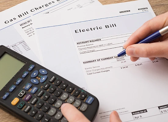 Gas and Electric Bill with a Calculator