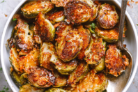 Dish of Roasted Brussels Sprouts